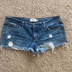 Abercrombie Low Rise Denim Shorts